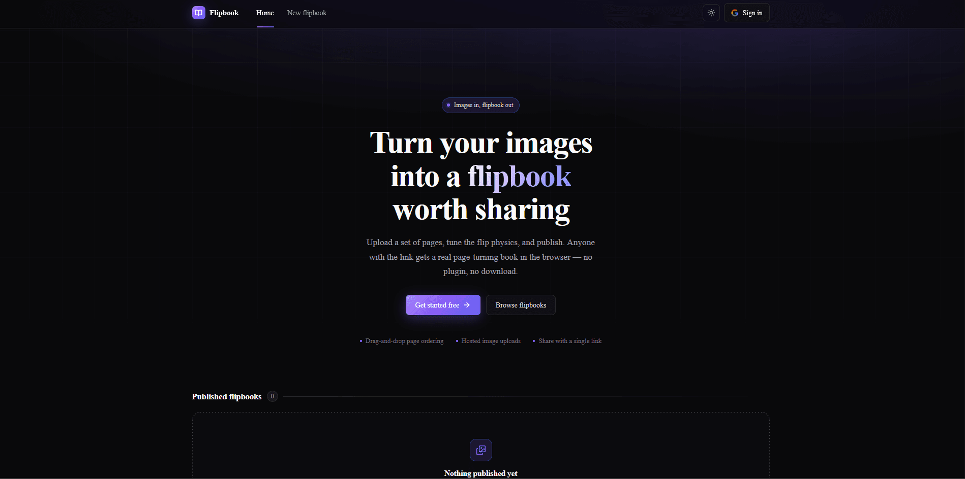 Flipbook Image Viewer screenshot